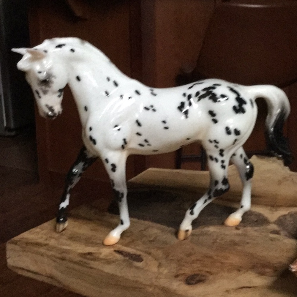 Breyer horse statue breyerfest 2022 special run Brahm spotted horse equestrian